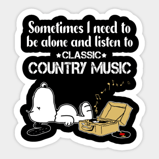 Classic Country Music // Aesthetic Vinyl Record Vintage // Sticker